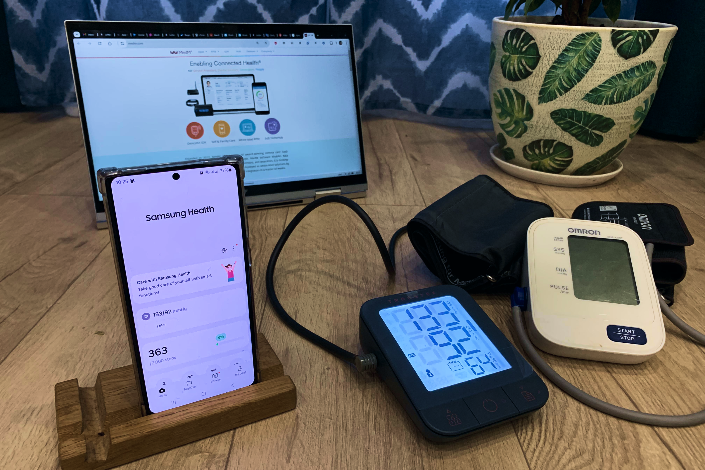 Blood pressure monitor samsung health sale