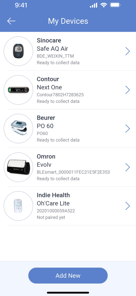 Connecting Omron Evolv (Bluetooth blood pressure monitor) with MedM Health  app 